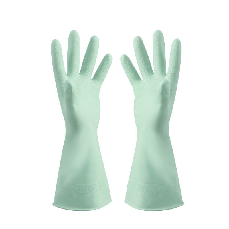 Durable Kitchen Cleaning Gloves for Household Green (Nordic color series) 