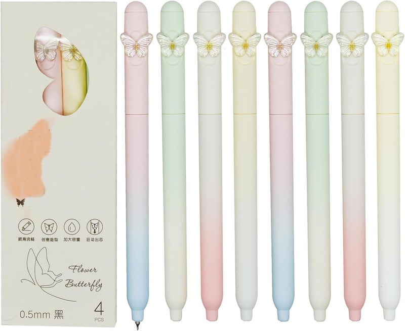 8 Butterfly Quick-Drying Pens – Marker Pens, Vibrant Colors, Fast Drying, for Journaling