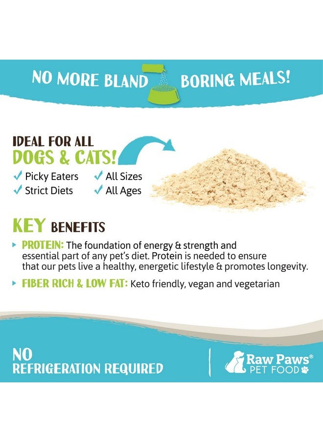 Raw Paws - Boost Pet Food Topper Organic Peanut Powder, 2.8Oz  Made In Usa  Dog Food Topper, Peanut Butter Dog Treats Meal Toppers For Dogs, Dog Flavor Food Toppers For Picky Dogs, Dog Food Sprinkles - Image 1