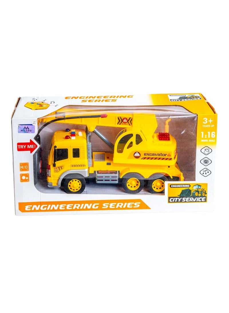 Excavator Engineering Series 1:16 City Service with Remote Control - SY7755K-A05