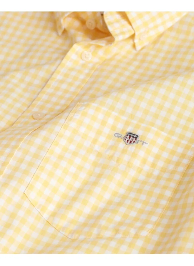 غانت Gant Regular Classic Poplin Gingh Ss Shirt