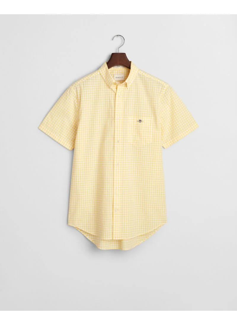 GANT Gant Regular Classic Poplin Gingh Ss Shirt