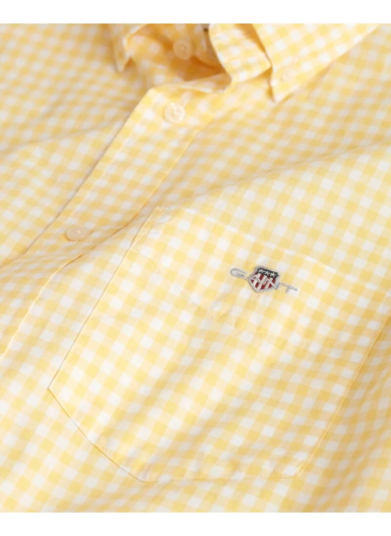 GANT Gant Regular Classic Poplin Gingh Ss Shirt