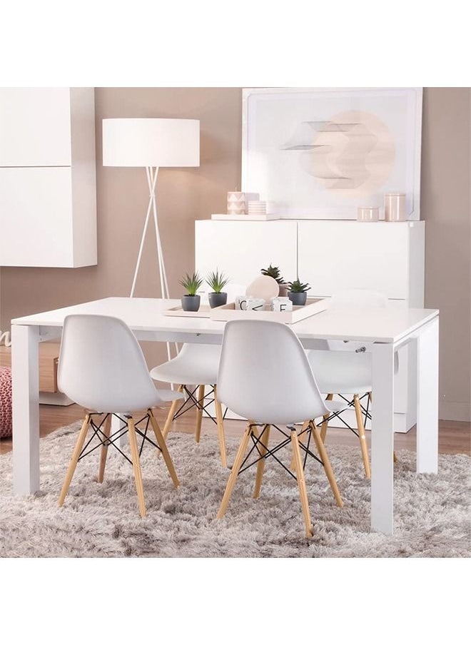 Dining Chair White Modern Side Chairs Living Room Chair with Solid Wood Legs Comfortable for Kitchen Dining Room Living Room - pzsku/Z2B0D8C1F345C2C3D8CA0Z/45/_/1684836203/0c39e2f5-ff85-4efd-8c5a-06886a607483