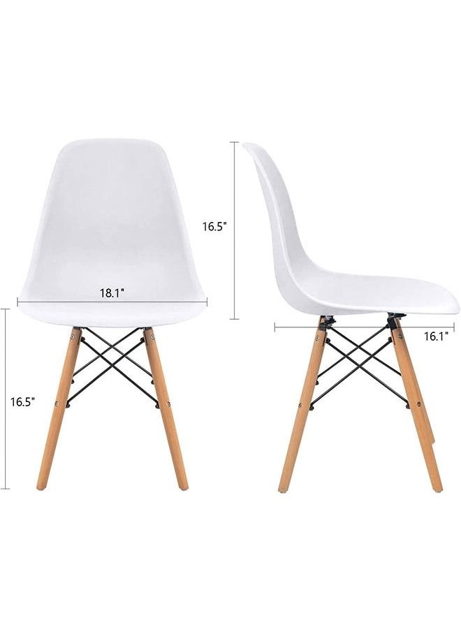 Dining Chair White Modern Side Chairs Living Room Chair with Solid Wood Legs Comfortable for Kitchen Dining Room Living Room - pzsku/Z2B0D8C1F345C2C3D8CA0Z/45/_/1684836204/6bad09a4-7aac-4b57-9dc4-d1019bdea936