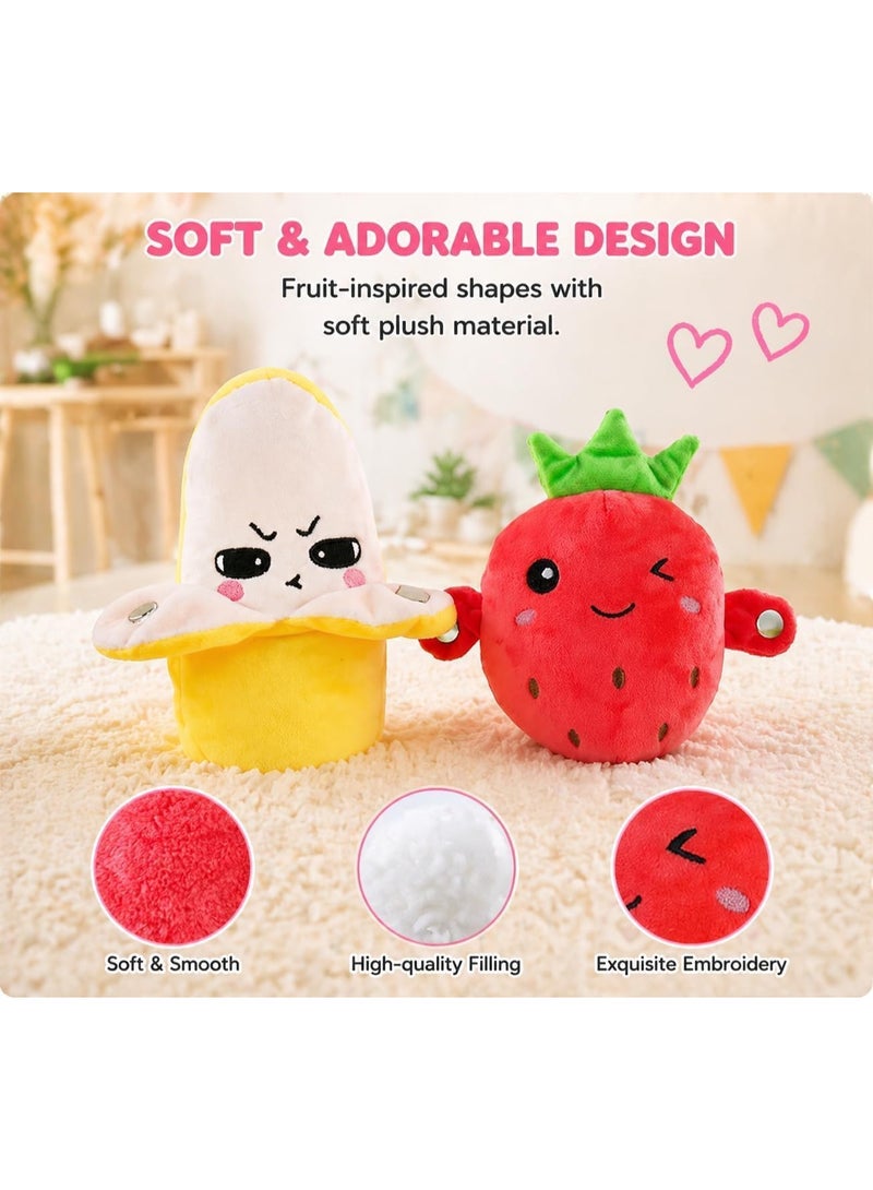 Interactive Strawberry Plush Musical Toy for Children, Body-Sensing Sensor Doll with Piano & Fruit Sounds - Image 2