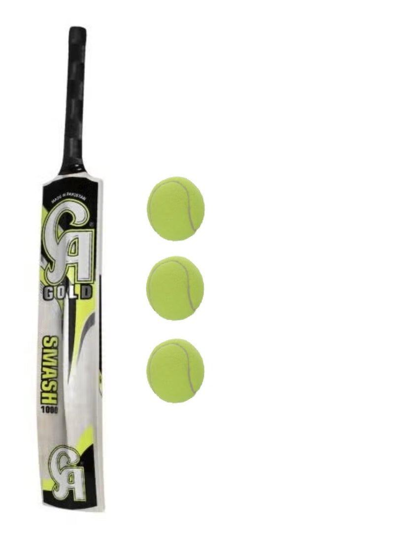 CA Cricket Bat With Set Of 3 Balls Made In Pakistan High Quality - Image 1