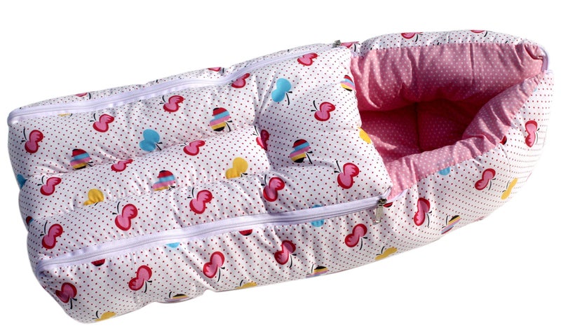 Amardeep Pink Color Baby Sleeping Bag Cum Baby Carry Bag 64 * 41 cms - Image 2