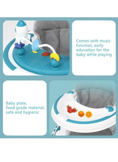 Gonice 4 in 1 Baby Walker, Multifunctional Height Adjustable Baby Walker, Stroller with Removable Music Tray Toys  - Image 5