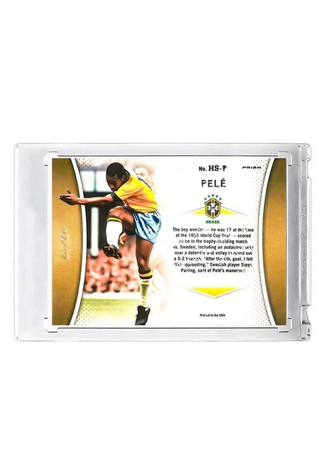 بانيني بطاقة كرة قدم بتوقيع بيليه، بطاقة تداول موقعة فردية، إصدار للمجمعين، تذكارات وبطاقات رياضية لعشاق كرة القدم وهواة الجمع - Image 3