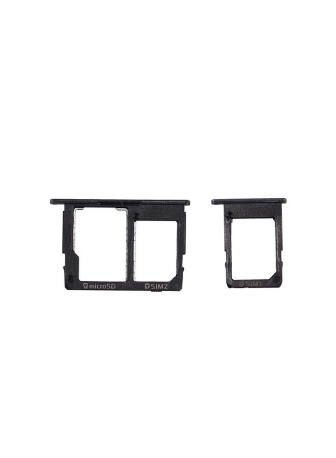 erorex For Galaxy J5 Prime / G570 & J7 Prime / G610 SIM Card Tray + Micro SD & SIM Card Tray (Black) - Image 2