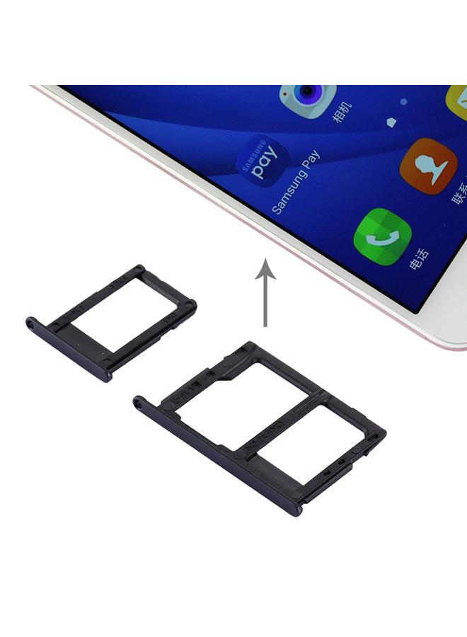 erorex For Galaxy J5 Prime / G570 & J7 Prime / G610 SIM Card Tray + Micro SD & SIM Card Tray (Black) - Image 1