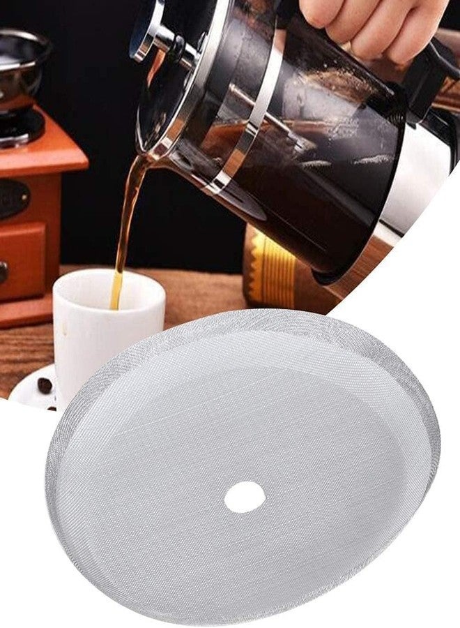 DPWOUM 10Pcs Universal French Press Filter Screen 3" 304 Stainless Steel French Press Filter Replacement Useful and Professional Coffee Filters,Reusable Coffee Filters,Paper and Plastic Household Supplies - Image 2