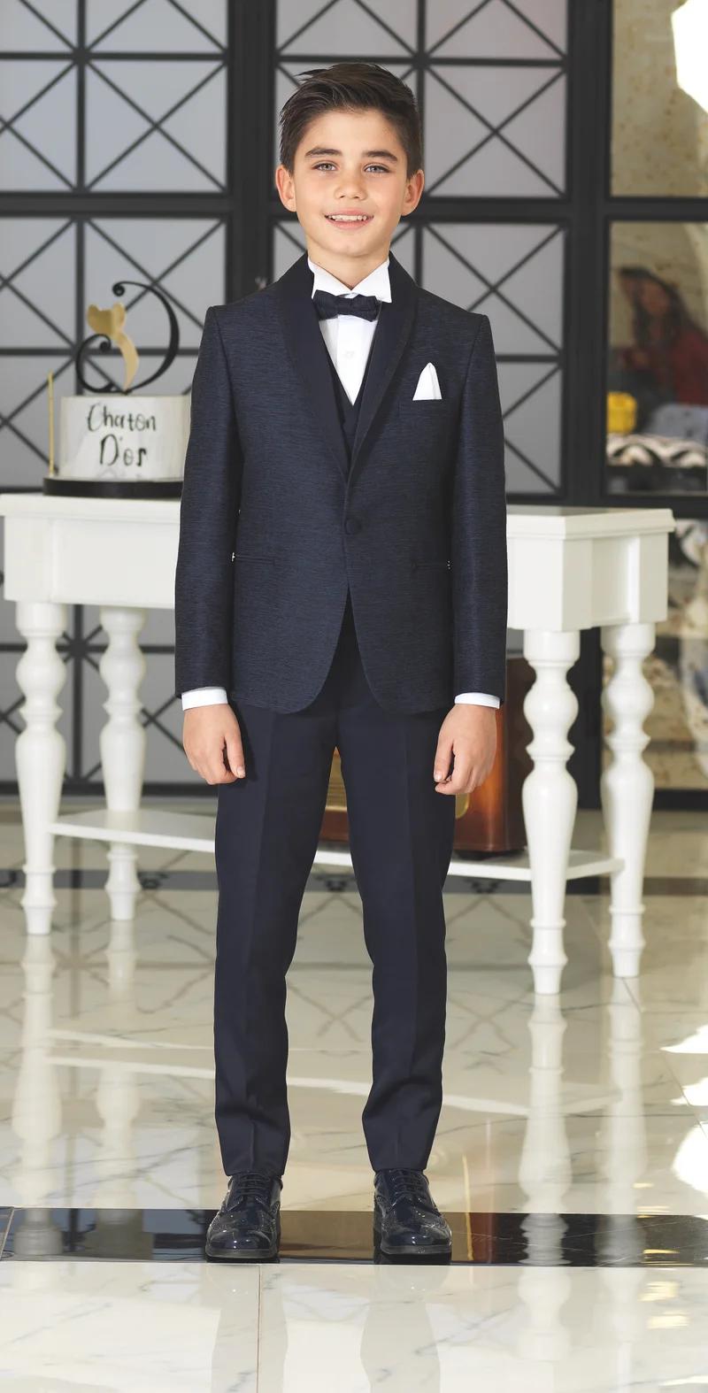 Via Bambino Boys Blue Suit 7174