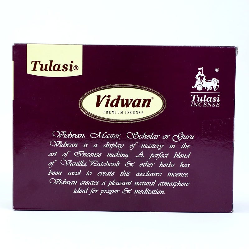 Tulasi Vidwan Incense Sticks (Agarbatti) for Pooja, Prayer, Meditation & Home Fragrance, Pack of 12 (1 outer) - Image 4