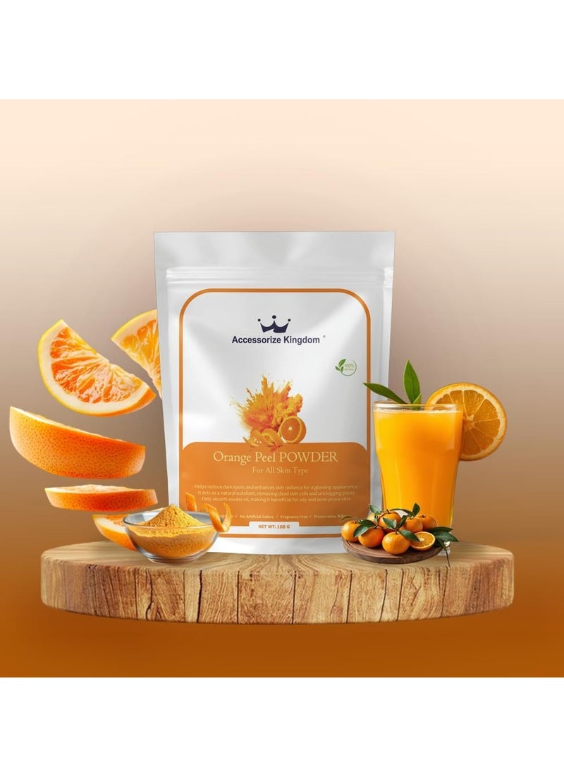 Accessories 22 Orange Peel Powder (100gm) â€“ 100% Natural & Pure | Suitable for Skin & Hair | Brightens Skin, Reduces Dark Spots & Unclogs Pores | Absorbs Excess Oil, Controls Acne & Promotes Healthy Scalp - Image 3