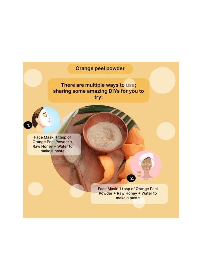 Accessories 22 Orange Peel Powder (100gm) â€“ 100% Natural & Pure | Suitable for Skin & Hair | Brightens Skin, Reduces Dark Spots & Unclogs Pores | Absorbs Excess Oil, Controls Acne & Promotes Healthy Scalp - Image 5