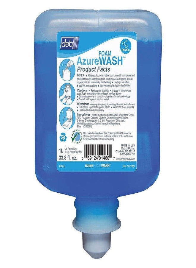Deb Group Refresh Azure Foam Hand Cleanser, 1 L (6 Pack)