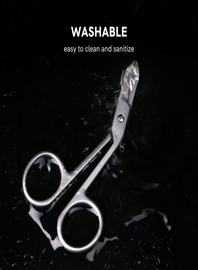 Cut it 3pcs Stainless Steel Eyebrow Tweezers Handle Shaped Angled Tweezers Flat Tip Hair Plucker for Eyebrow Trimming and Shaping, Face Hair Tools for Women & Men - Image 5