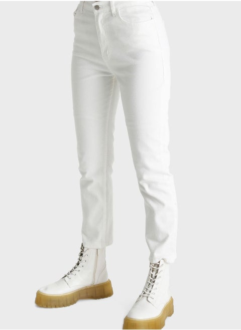 High Waist Denim Pants
