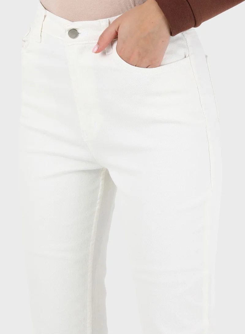 Refka by modanisa High Waist Denim Pants