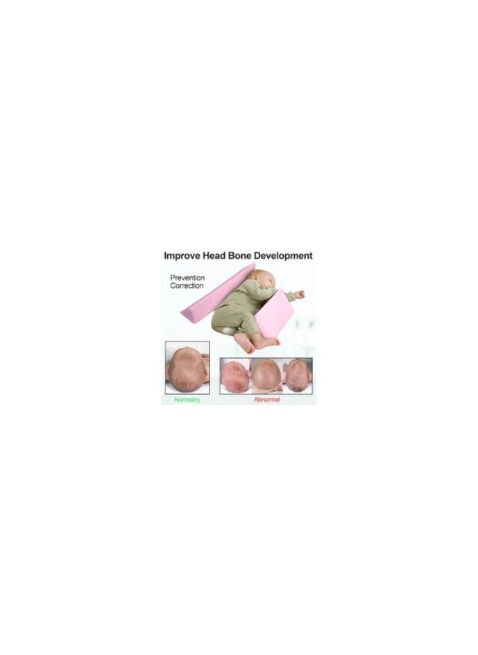 MIRFA - Baby Side Safer Sleeper Adjustable Wedge With Removable Anti Roll Positioner (Pink) - Image 1