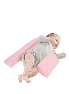 MIRFA Baby Side Safer Sleeper Adjustable Wedge With Removable Anti Roll Positioner (Pink)  - Image 1