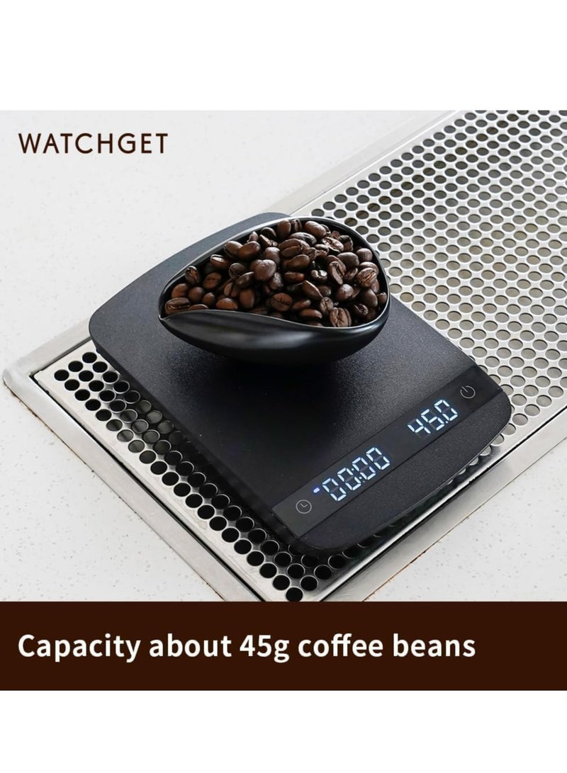 Bright Black Coffee Bean Dosing Cup  Spray Bottle Kit, Espresso Bar Accessories, Ceramic Dosing Tray for Coffee/Tea. - Image 5