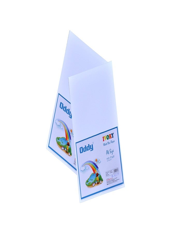 Oddy A4 Ivory Sheets White Color 25 Sheets (Pack of 4) - Image 1
