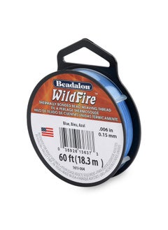 Beadalon Wildfire 0.006 In 0.15 Mm Break Strength 10 Lb / 4.5 Kg Blue 50 Yd / 45 M  - Image 1