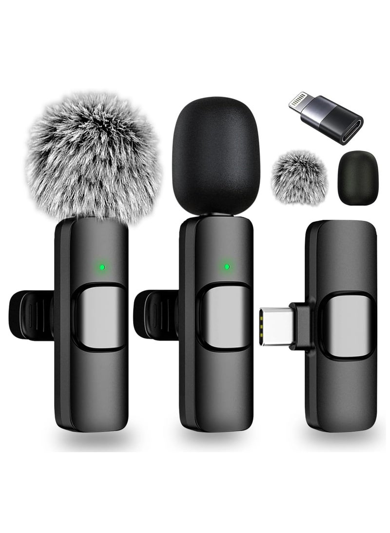 Wireless Lavalier Microphone for iPhone - Android, iPad, Tablets, Bluetooth Mini Microphone with Noise Canceling,65FT Transmission,6H Battery Life, Professional Lapel Mic for Video Recording  - Image 5