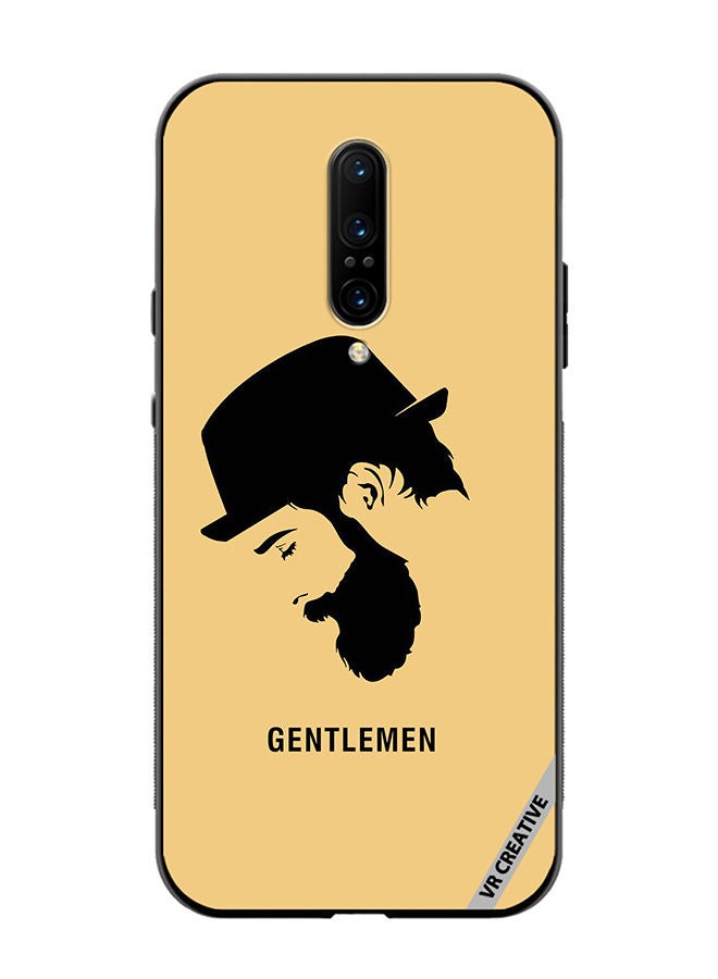 VR CREATIVE Protective Case Cover For OnePlus 7 Pro Gentlemen Design Multicolour - Image 1