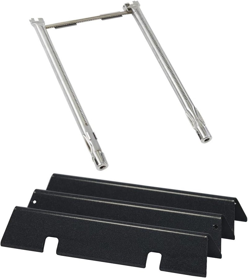 FORYEYC Spirit II e-210 Grill Replacement Parts for Weber Spirit II E-210 E220 S210 S220 GS4 200 with Front Control, Flavorizer Bars 15.3 Inch and 69785 67024 Burner 18 inch for Weber Spirit 2 Grill Parts - Image 1