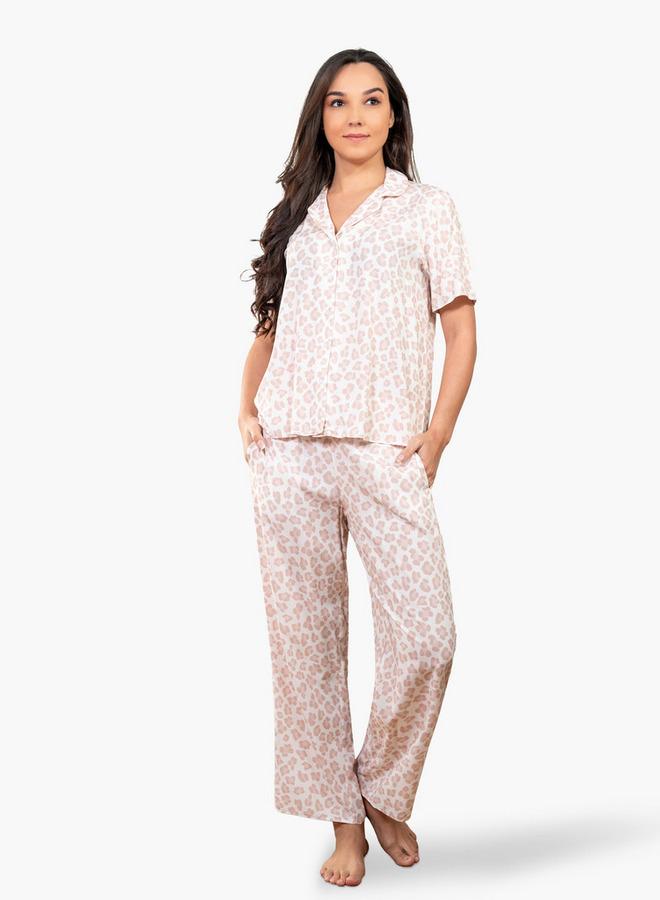 Aadaraya Animal Print Shirt and Pyjama Set - Image 1