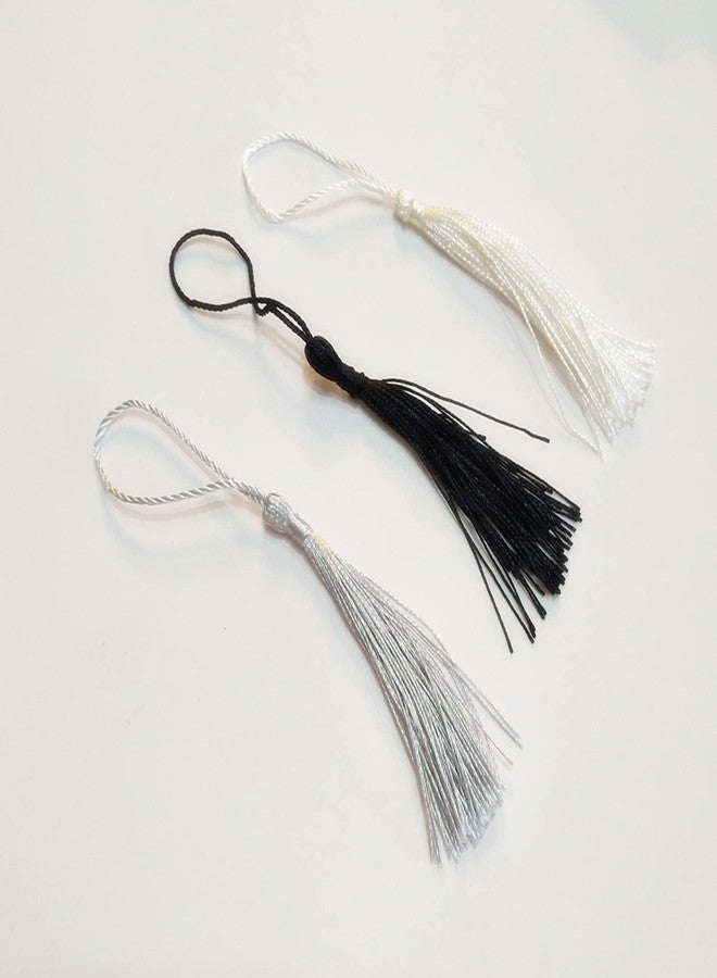 MEYA 10pcs Banks Acrylic Rectangular Bookmarks with Tassels for DIY Projects and Present Tags (White, 2''x6'') - Image 4