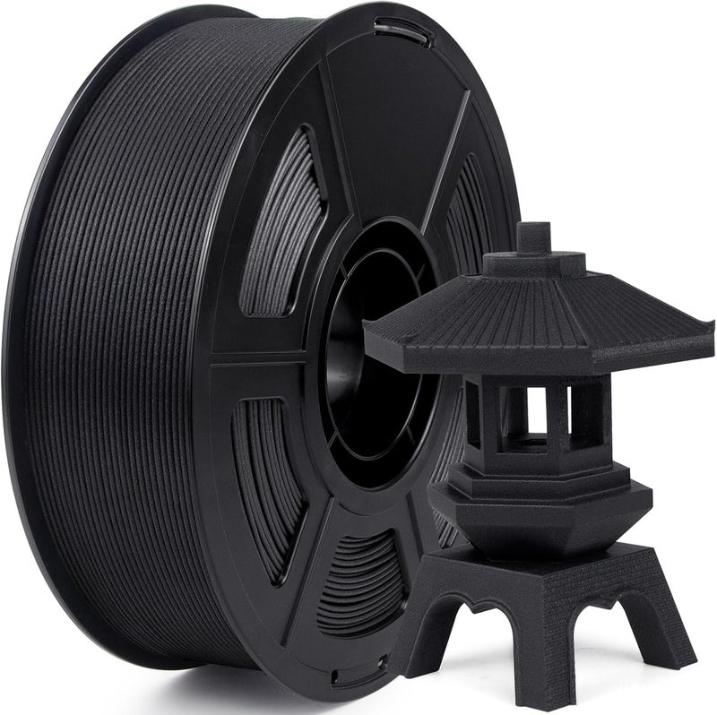ايزنمايت خيوط ASA كربون فايبر 1.75 مم، خيوط ASA CF، دقة أبعاد +/- 0.02 مم، بكرة 1 كجم خيوط طبا��ة ثلاثية الأبعاد ASA كربون فايبر للطابعات ثلاثية الأبعاد - Image 1