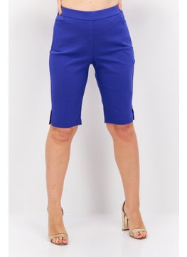 Women Pull On Plain Short, Blue - pzsku/Z2B0EB715D87CE15587B1Z/45/_/1727187952/629bba21-2ab2-4979-927f-a041efb80cdf