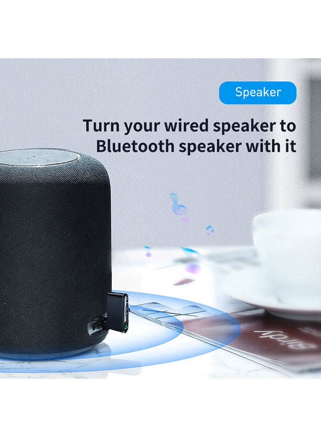 نيبمينينت Bluetooth Aux Adapter, 5.0 Audio Receiver for Wireless Music Stream with Hand-free Call, aptX LL, 10H Play Time, Auto-Repair Car Speaker, Headphone, Sound System, etc. - Image 4