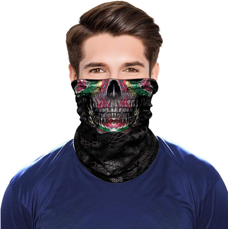 TERNNK Neck Gaiter Shield Scarf Bandana Face Mask Seamless UV Protection for Motorcycle Cycling Riding Running Headbands - Image 3