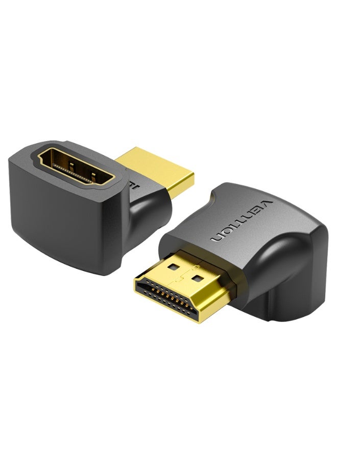 VENTION HDMI 270 Degree Male to Female Adapter Black 2 Pack Model # AINB0-2 - Image 1