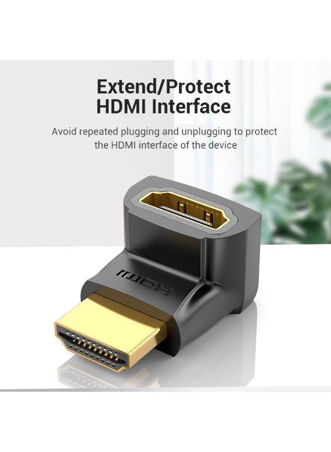 VENTION HDMI 270 Degree Male to Female Adapter Black 2 Pack Model # AINB0-2 - Image 4