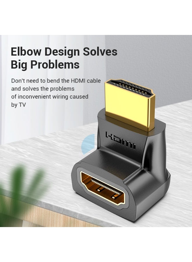 VENTION HDMI 270 Degree Male to Female Adapter Black 2 Pack Model # AINB0-2 - Image 3