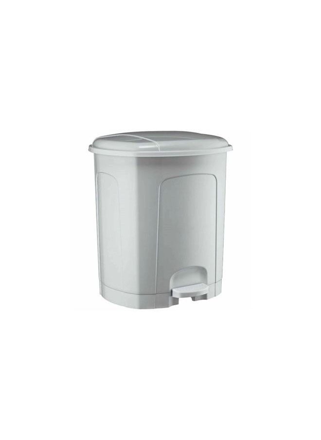 Hobby Life - Lotus Plastic Pedal Garbage, Wastebasket Trash Bin, Dustbin For Home, Office, Kitchen, Restaurant, 5.5 Lite White - Image 1