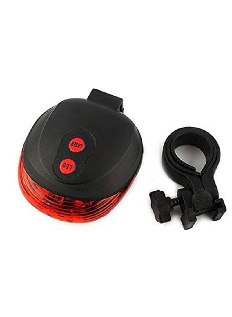 Bicycle 2 Laser Projector Red Lamps Beam and 5 LED Rear Tail Lights - Image 2
