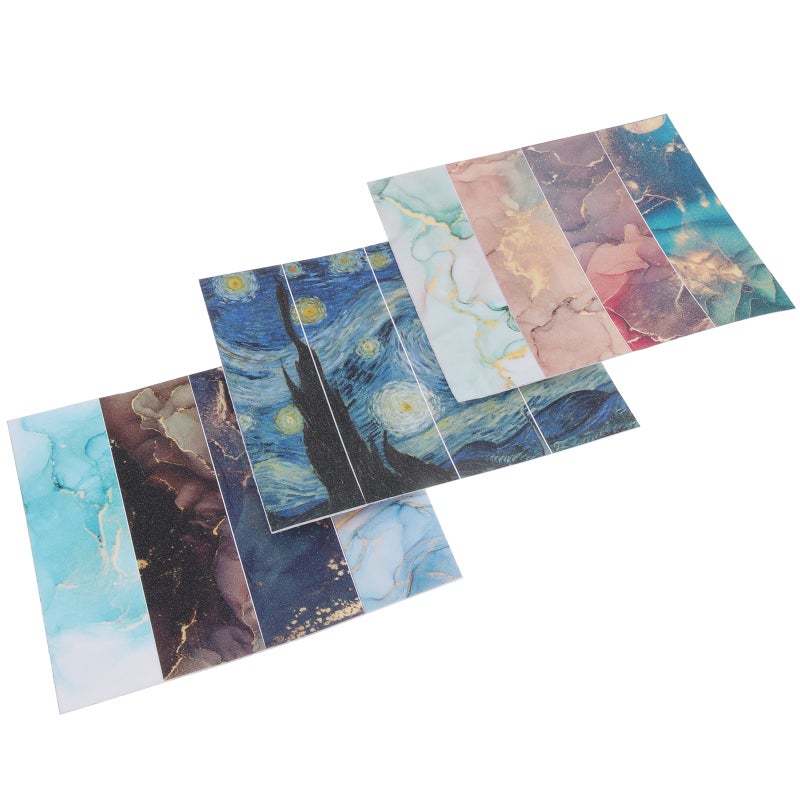 6 Sheets Uneasy Sensory Stickers Colorful Textured Calming Sensory Strips Breath Calm Stickers - Image 4