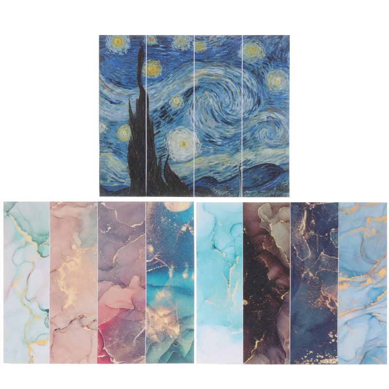 6 Sheets Uneasy Sensory Stickers Colorful Textured Calming Sensory Strips Breath Calm Stickers - Image 1