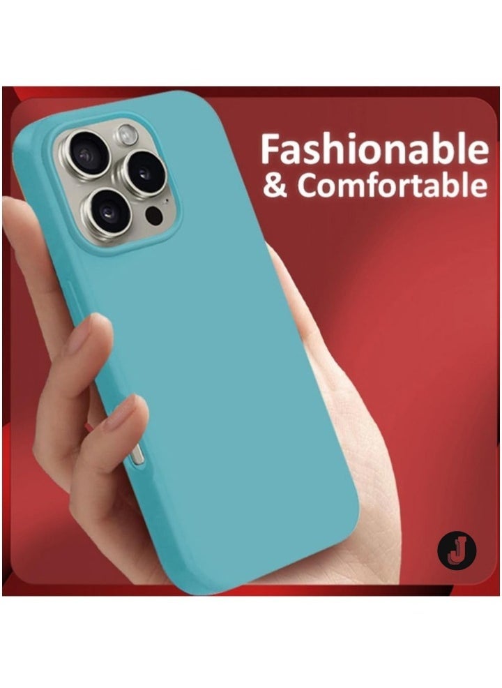 JAJEEK "Liquid Silicone Case for iPhone 16 Pro - Ultra Slim Design, Soft Anti-Scratch Microfiber Lining & Drop Protection" - Image 4