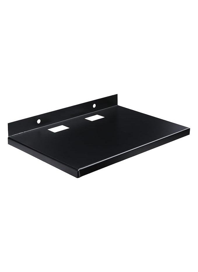 Generic Unico Set Top BoxDth Stand Wall Mount StandWiFi Router Stand Color Black Ideal for All Type of Set Top Box Cast Iron Wall Shelf Number of Shelves 1 Black  - Image 1