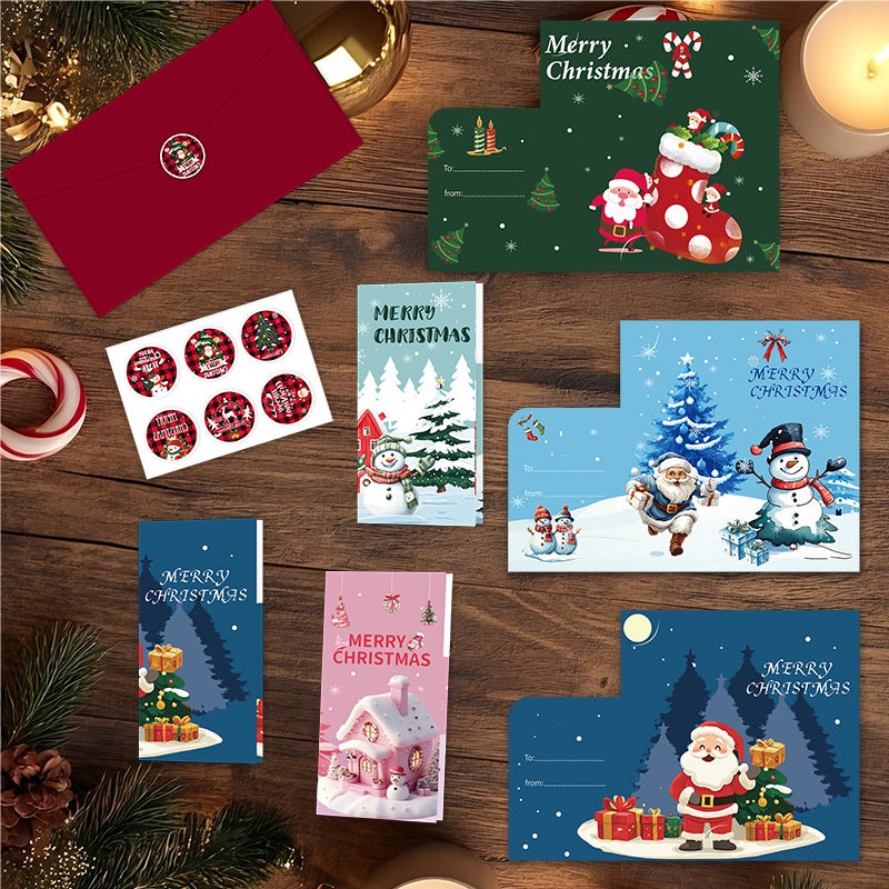 Christmas Card Christmas Greeting Card Set High-End Holiday Gift Christmas Money Clip Card - Image 5