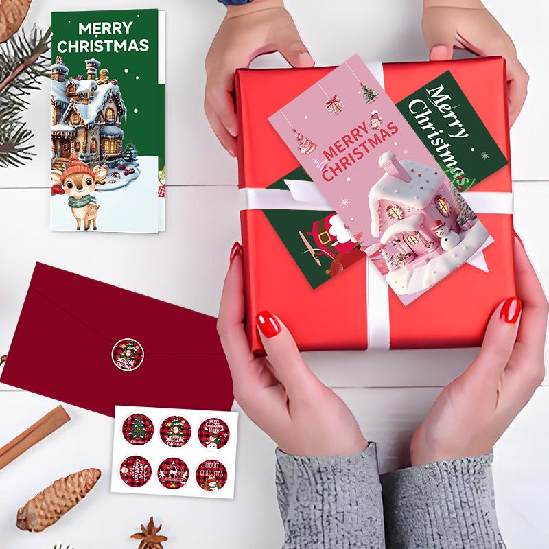 Christmas Card Christmas Greeting Card Set High-End Holiday Gift Christmas Money Clip Card - Image 4